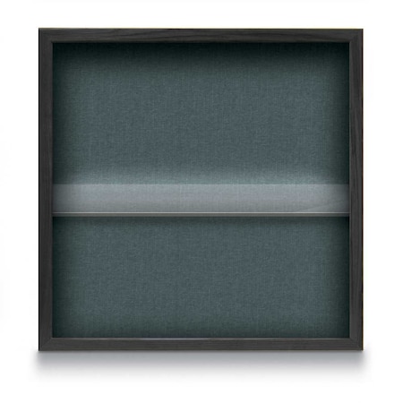 United Visual Products Outdoor Enclosed Combo Board, 48"x36", Satin Frame/White Porc & Black UVCB4836OD-WHTPORC-BLACK